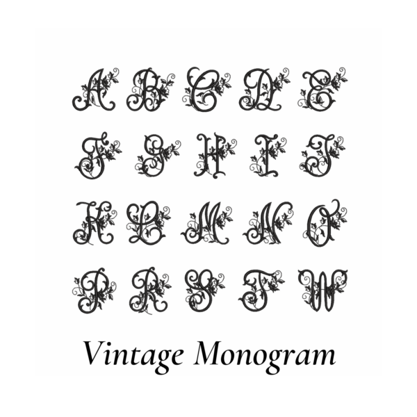 Vintage monogram