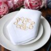 monogram cloth napkin