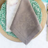 Monogrammed napkin