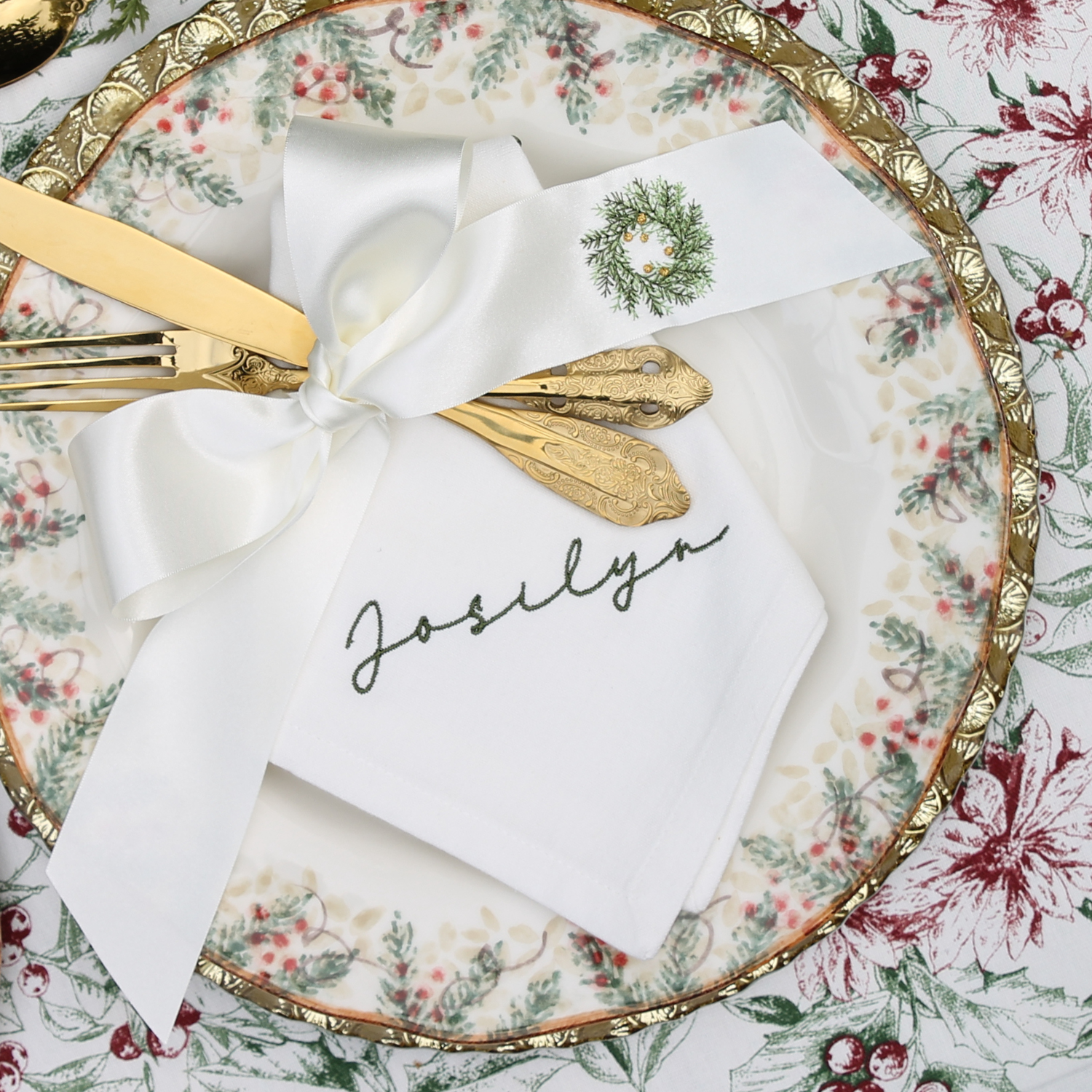 COTTON IVORY NAPKINS Place Setting Napkin