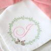 Easter monogram napkins