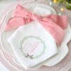 Easter monogram napkins