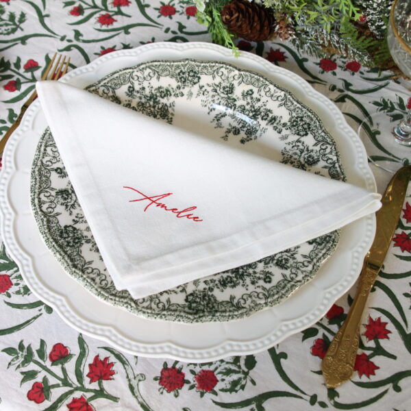 IVORY NAPKINS - Place Setting Napkin or short quote