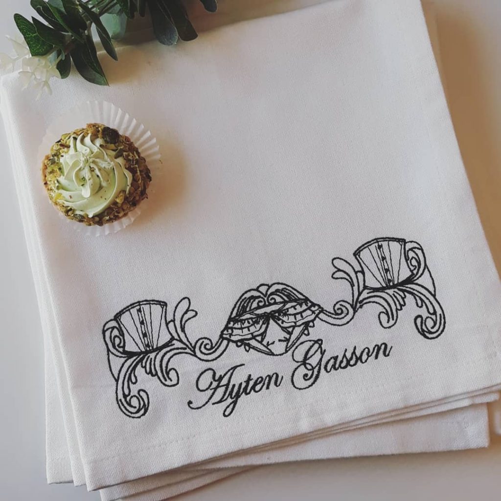 Custom cotton napkin The Embroidered Napkin Company
