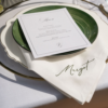 IVORY NAPKINS – Place Setting Napkin or short quote