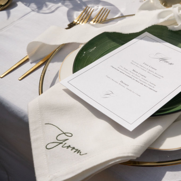 IVORY NAPKINS – Place Setting Napkin or short quote