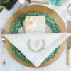 laurel monogram napkins