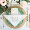 laurel monogram napkins