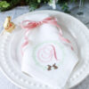 LINEN HEMSTITCH NAPKIN - Easter Bunny Monogram