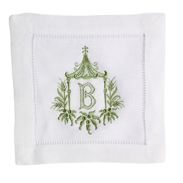 LINEN HEMSTITCH COCKTAIL NAPKIN Pagoda cocktail napkins