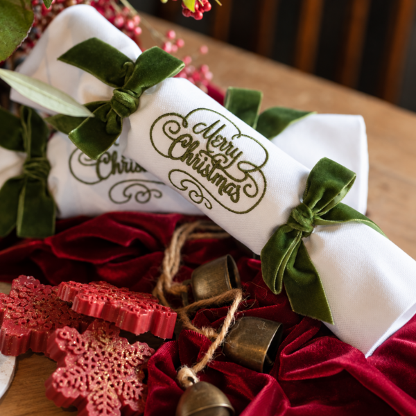 LUXURY REUSABLE CRACKERS - Reusable Christmas Crackers Once "Pulled" Become Full Size Napkins