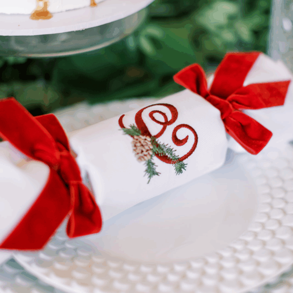 REUSABLE CHRISTMAS CRACKERS - Reusable Crackers Once "Pulled" Become Full Size Napkins