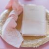 Calligraphy monogram napkins