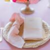 Calligraphy monogram napkins