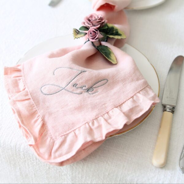 modern calligraphy napkins