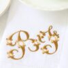 Elegant Monogram Napkin
