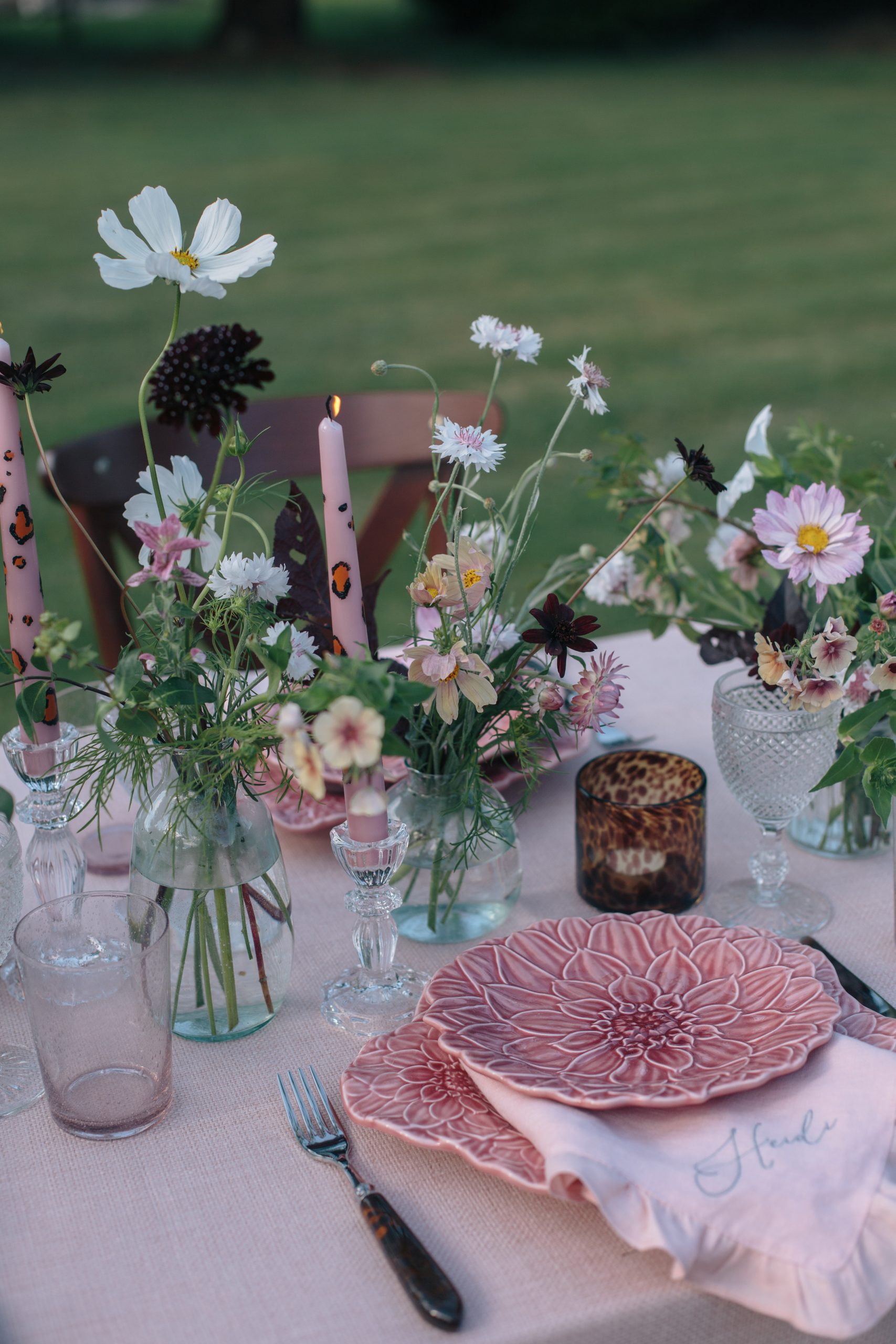 Garden Party Table Styling Ideas With Personalised Napkins