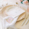 LINEN HEMSTITCH NAPKIN - Two Colours Ornate Monogram Napkins