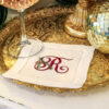LINEN HEMSTITCH COCKTAIL NAPKIN – Christmas Monogrammed Cocktail Napkins