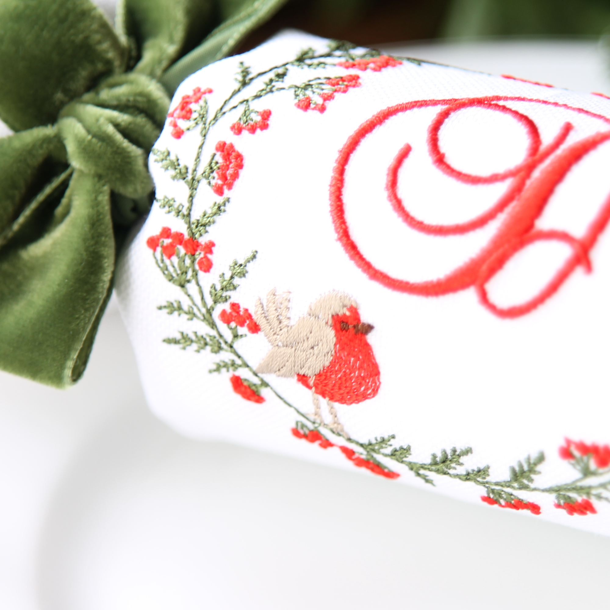 EMBROIDERED CHRISTMAS CRACKERS - Reusable Crackers Once "Pulled" Become Full Size Napkins