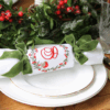 EMBROIDERED CHRISTMAS CRACKERS - Reusable Crackers Once "Pulled" Become Full Size Napkins