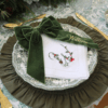 LINEN HEMSTITCH NAPKIN - Nordic Christmas Monogram Napkins