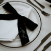 Monogrammed Velvet Bow – Ribbon Embroidered with Initials