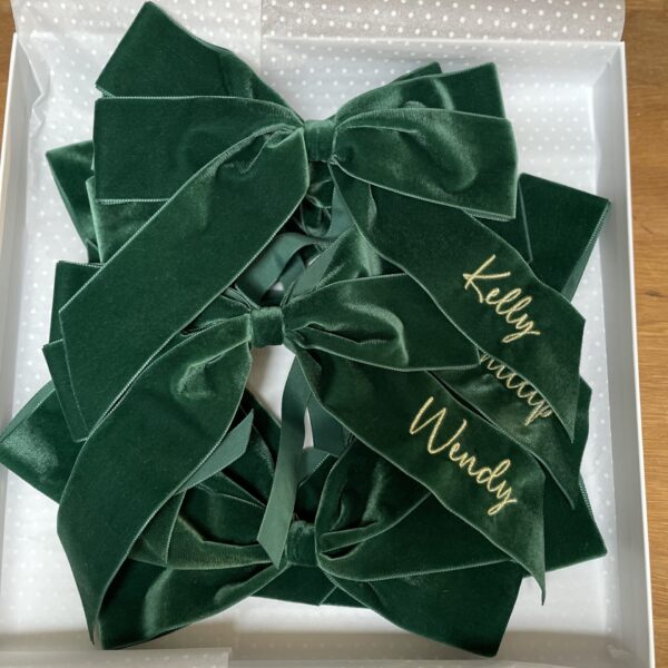 large Personalised Bow for Napkins