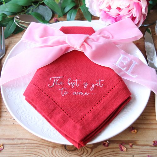 The best is yet to come napkins