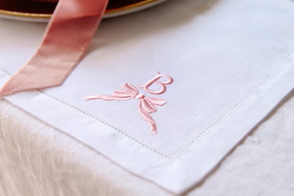 linen hemstitch placemat