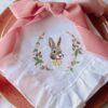 Easter Bunny Napkins Velvet Napkin bow