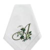 Foliage monogram napkins