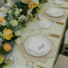 Custom scalloped linen napkins