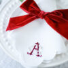 Intertwined Monogram Scallop Napkin