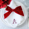 Intertwined Monogram Scallop Napkin