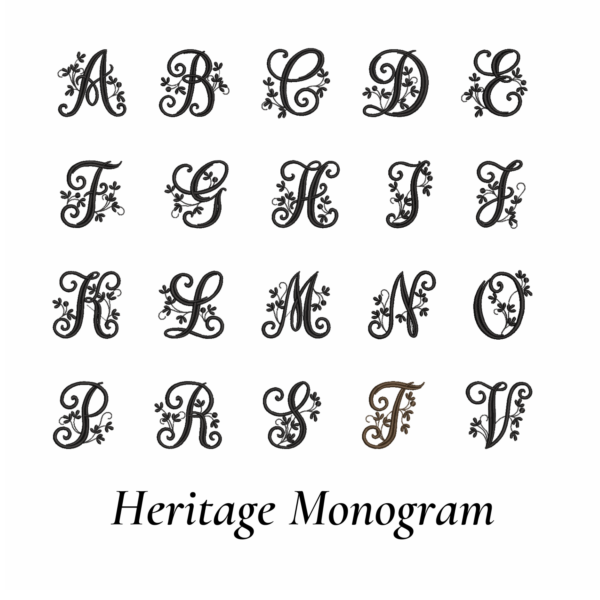 Heritage monogram