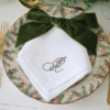 LINEN HEMSTITCH NAPKIN - Christmas Winterberry Napkins