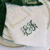 LINEN HEMSTITCH NAPKINS - Heritage Monogram Napkins