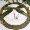 LINEN SCALLOP NAPKINS – Monogrammed Nordic Christmas Napkin