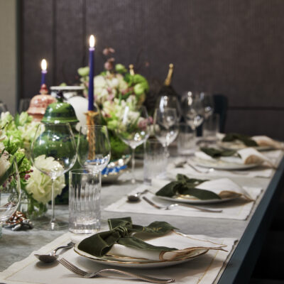 Alternative Spring Table Styling With Personalised Table Settings