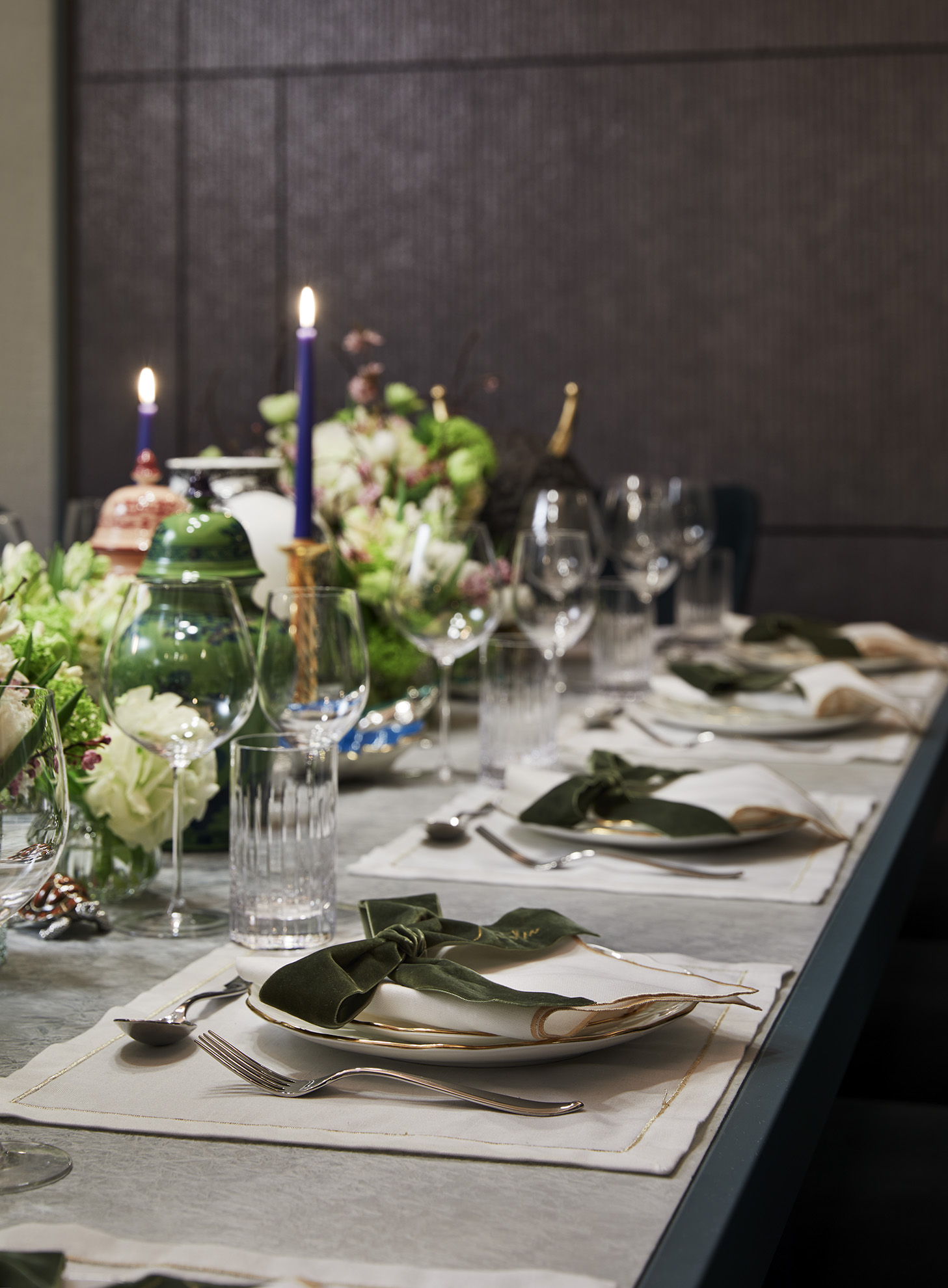 Alternative Spring Table Styling With Personalised Table Settings