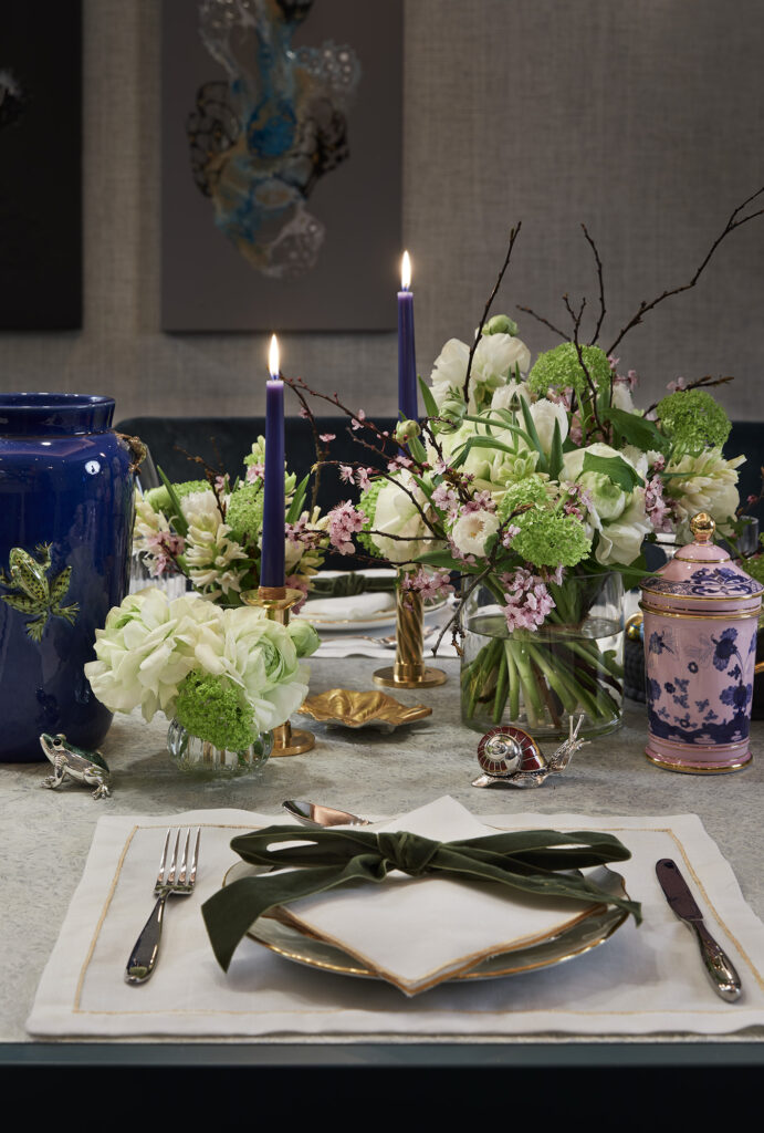 Alternative Spring Table Styling With Personalised Table Settings