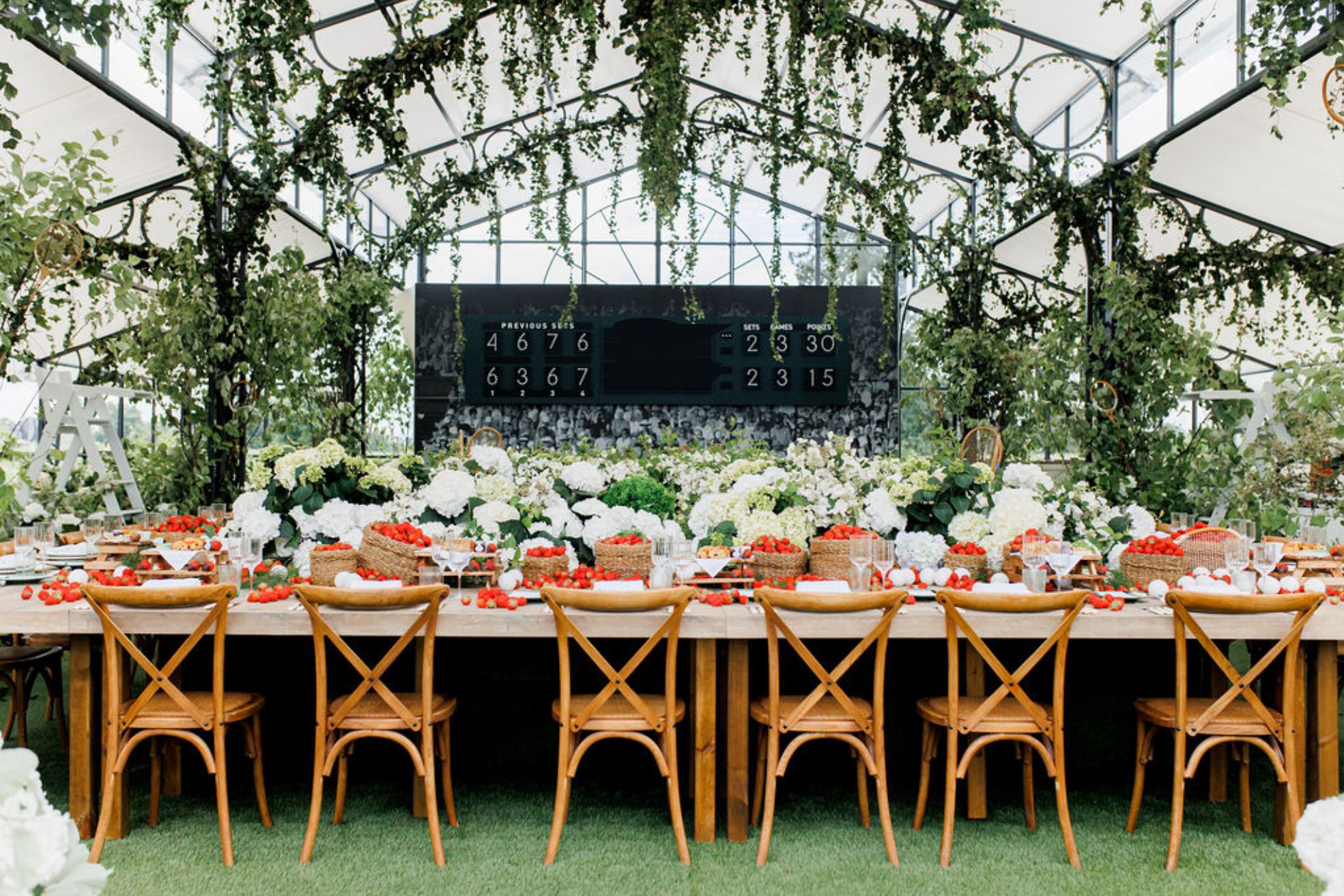 Tennis-Themed Birthday Party With Bespoke Napkins