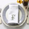 blanket stitch napkin