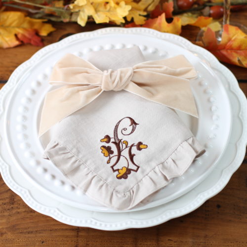 The Embroidered Napkin Company Custom Embroidered Napkins
