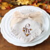 Acorn monogram napkins