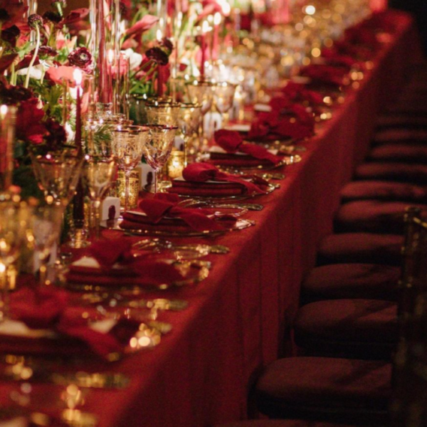 Cartier Christmas Dining At Two Temple Place - Velvet Ribbon Bow Embroidered with Brand Logo