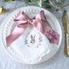 embroidered satin ribbon bow