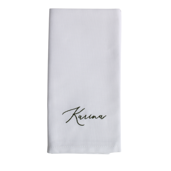 COTTON NAPKINS Personalised with Guest Name