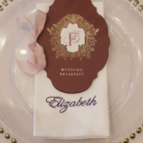COTTON NAPKINS Personalised with Guest Name